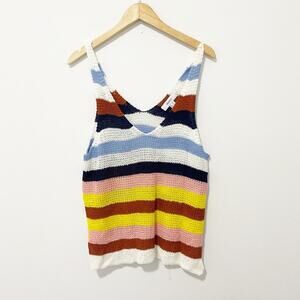 Forever 21 Striped Knit Tank Size 0X